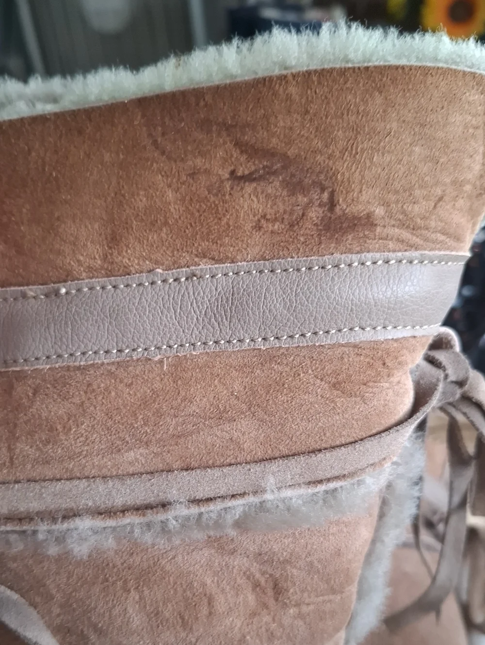 Tecnica Suede Mid-Calf Winter Boots with Shearling Trim